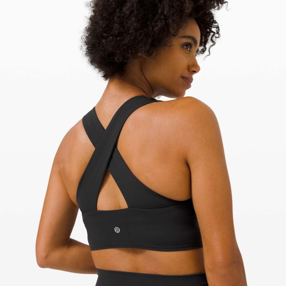 NWT Lululemon Forward Fold Bra in Black Size 8